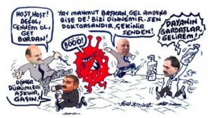 Başkanların korolası ile dansı...