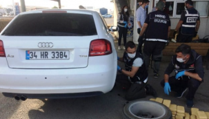 Emekli polisin lüks aracında 61 kilogram eroin ele geçerildi
