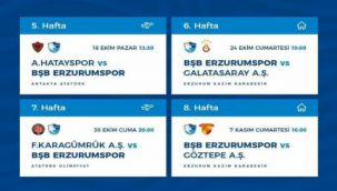 4 haftalık program açıklandı