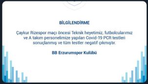 Teknik heyet ve futbolcularda sağlık şartları yerinde