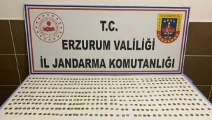 Erzurum'da 439 adet sikke ele geçirildi