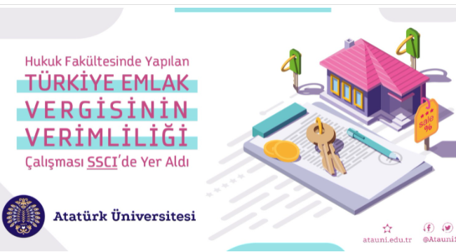 Hukuk Fakültesinde yapılan, Türkiye Emlak Vergisinin Verimliliği Çalışması SSCI'de yer aldı