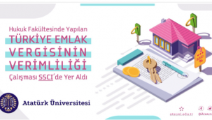 Hukuk Fakültesinde yapılan, Türkiye Emlak Vergisinin Verimliliği Çalışması SSCI'de yer aldı
