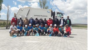 Önce çevre temizliği yaptılar sonra antrenmana çıktılar