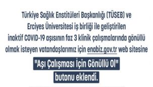 Yerli aşıya gönüllü...