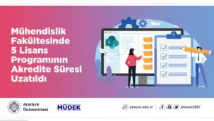 Bu fakultede 5 lisans programının akredite süresi uzatıldı