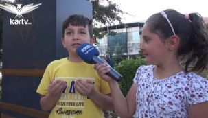 Minik muhabirler sokağın nabzını tuttu