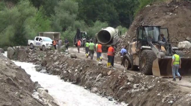 Selde kaybolan işçiyi arama çalışmaları devam ediyor