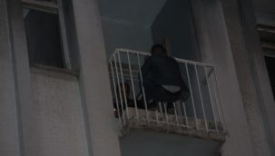 Balkondaki intihar girişimi...