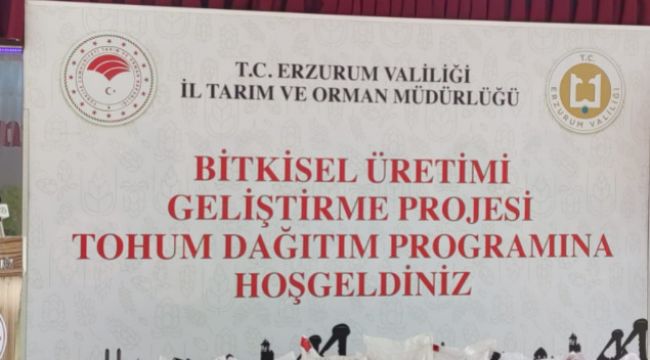 Çiftçilere yem bitkisi tohumu dağıtıldı