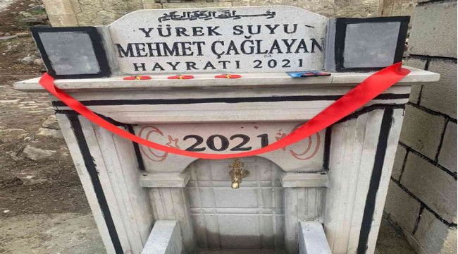 Yürek suyuna hayrat çeşmesı yaptırdı