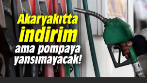 1 lira 63 kuruş indirildi ama...