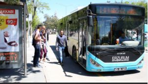 Erzurum'da şehiriçi toplu ulaşıma zam