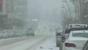 Erzurum'da kar ve tipi etkili oluyor