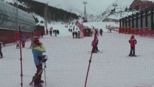  Palandöken'de kayak ve kızak keyfi