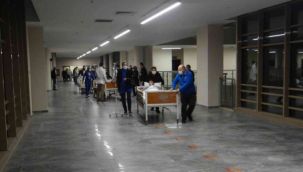 Şehir Hastanesinde gerçeğini aratmayan deprem tatbikatı