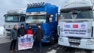 Erzurum Sivil Toplum Platformu'ndan Suriye'ye yardım