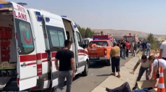 Gaziantep'te feci kaza; 16 ölü, 21 yaralı