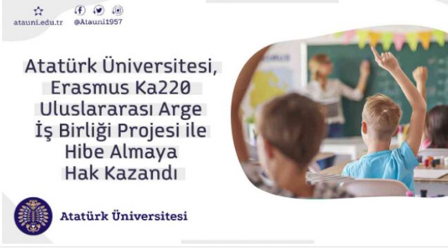 Atatürk Üniversitesi, Erasmus ka220 uluslararası arge iş birliği projesi