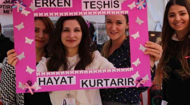 Erzurum'da meme kanserine dikkat çektiler
