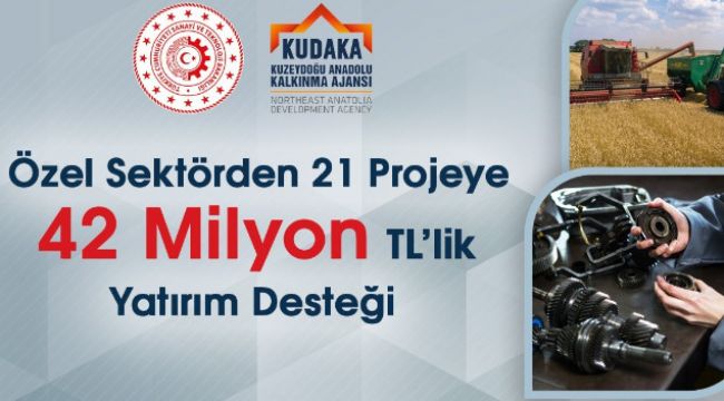 KUDAKA'dan özel sektöre 42 milyon TL yatırım desteği