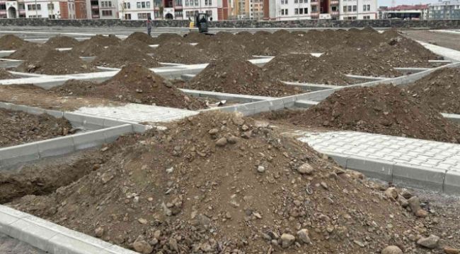 Erzurum'da kışa 800 mezar