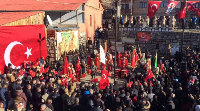 Allahuekber şehitleri Şenkaya'da anıldı