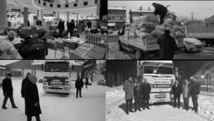 Erzurum'dan yardımlar sürüyor
