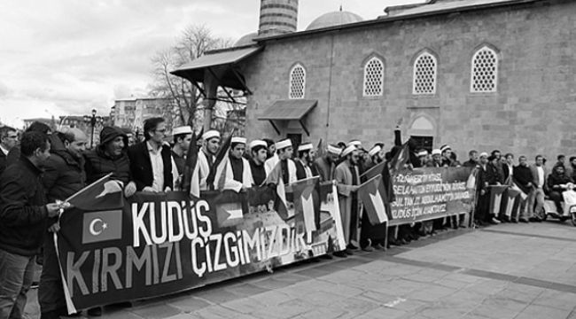 Mescid-i Aksa'ya saldırıya Erzurum'dan kınama