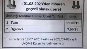 Erzurum'da toplu taşımaya yeni zam