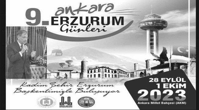 "Erzurum Tanıtım Günleri" 28 Eylül-1 Ekim tarihleri arasında