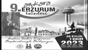 "Erzurum Tanıtım Günleri" 28 Eylül-1 Ekim tarihleri arasında