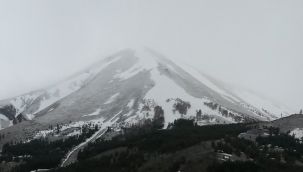 Palandöken, yılın ilk karı ile buluştu