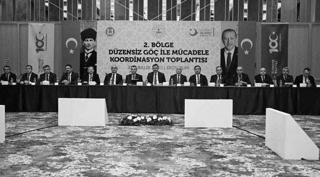 Erzurum'da Düzensiz Göçle Mücadele Koordinasyon Toplantısı