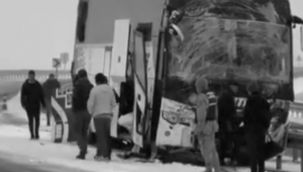 Karakurt'ta 2 otobüs çarpıştı; 2 ölü, 8 yaralı