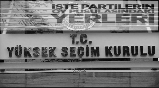 Partilerin oy pusulasındaki yerleri belli oldu