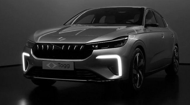 Togg'un yeni T10F fastback modeli Las Vegas'taki CES 2024 fuarında