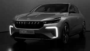 Togg'un yeni T10F fastback modeli Las Vegas'taki CES 2024 fuarında