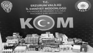 Erzurum'da sigara kaçakçılığı ile mücadele