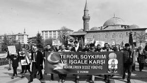 Filistin için "sessiz yürüyüş"