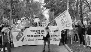 Atatürk Üniversitesi öğrencilerinden Filistin eylemlerine destek