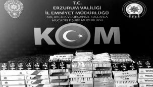 Erzurum'da kaçak sigara operasyonu
