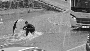 Erzurum'da sağanak etkili oldu