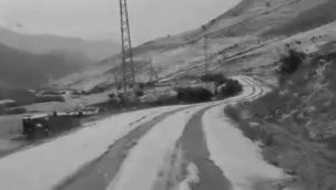 Erzurum'da sağanak ve dolu etkili oldu