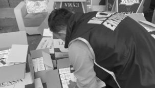 Erzurum'da kaçak sigara operasyonu