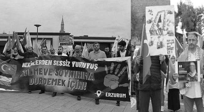 Hekim ve sağlık çalışanlarının sessiz yürüyüşü