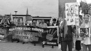 Hekim ve sağlık çalışanlarının sessiz yürüyüşü