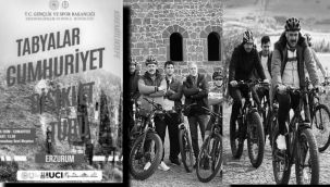 Erzurum'da Cumhuriyet Tabyalar Bisiklet Turnuvası