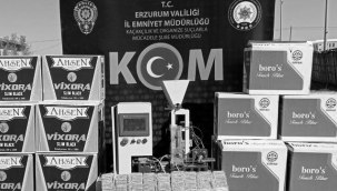 Erzurum'da kaçak sigara operasyonu