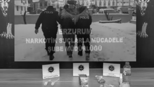 Erzurum Polisi zehir tacirlerinin tepesinde...